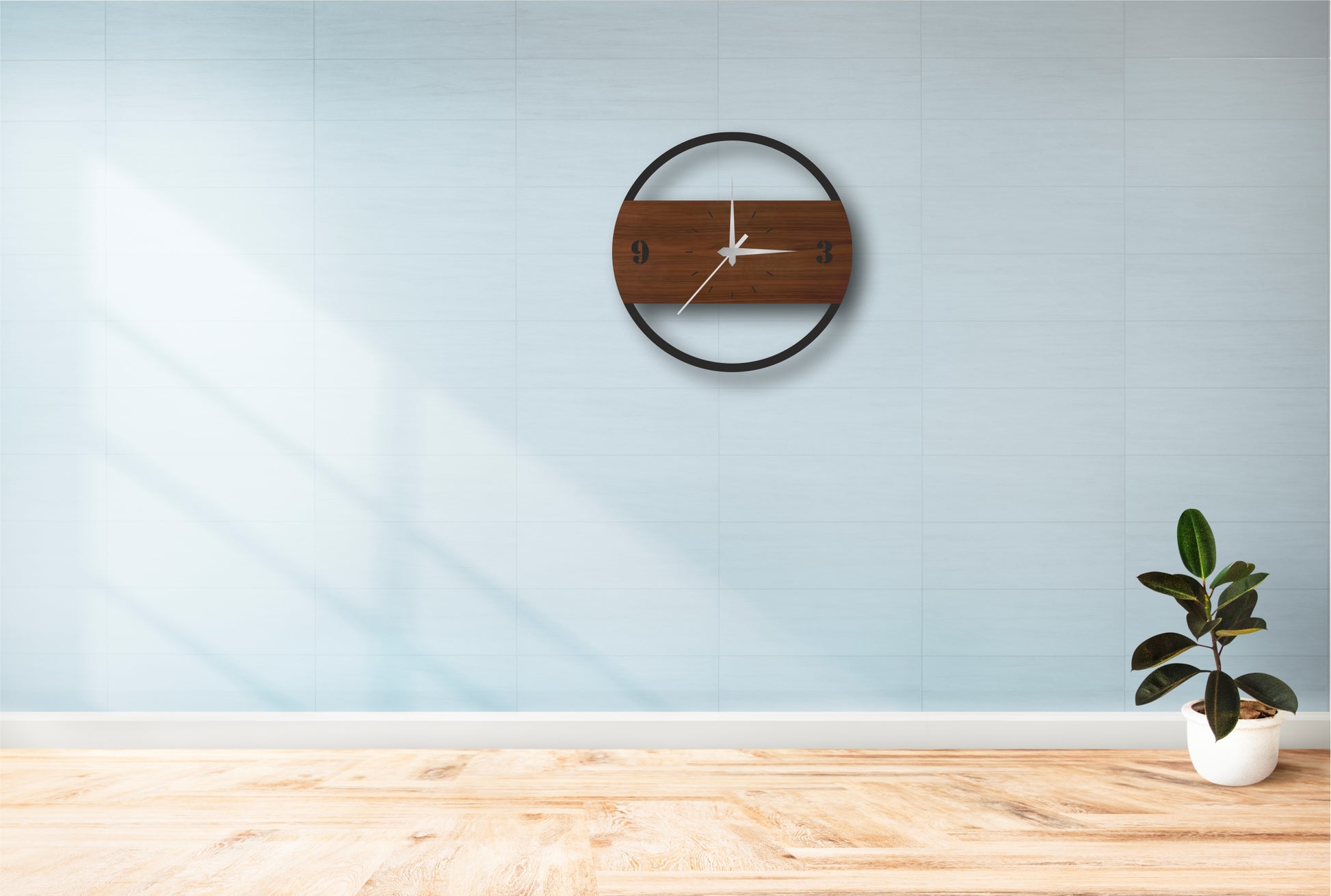 Wooden Circle Wall Clock