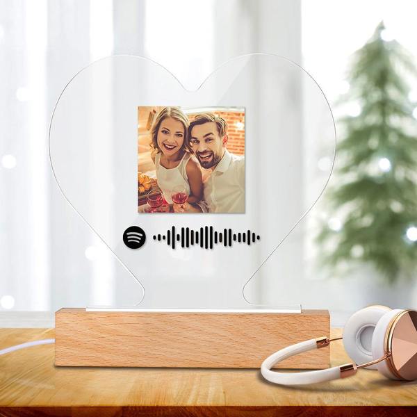 Transparent Acrylic LED Lamp Photo Frame – A Stunning Personalized Gift & Home Decor