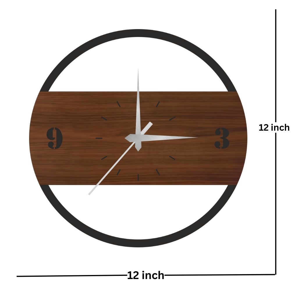 Wooden Circle Wall Clock