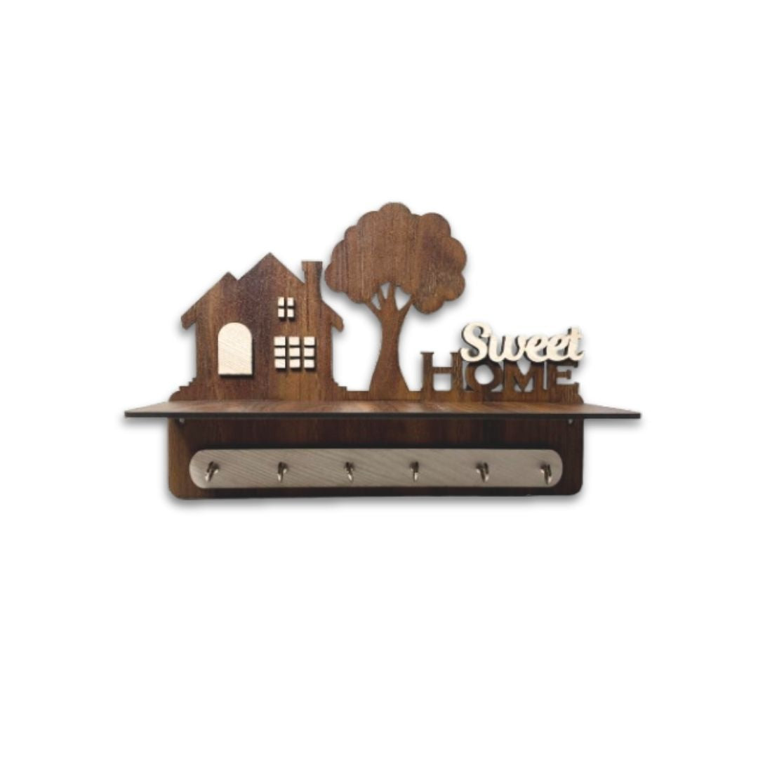 Sweet Jungle Welcome – Home Key Holder with Heart