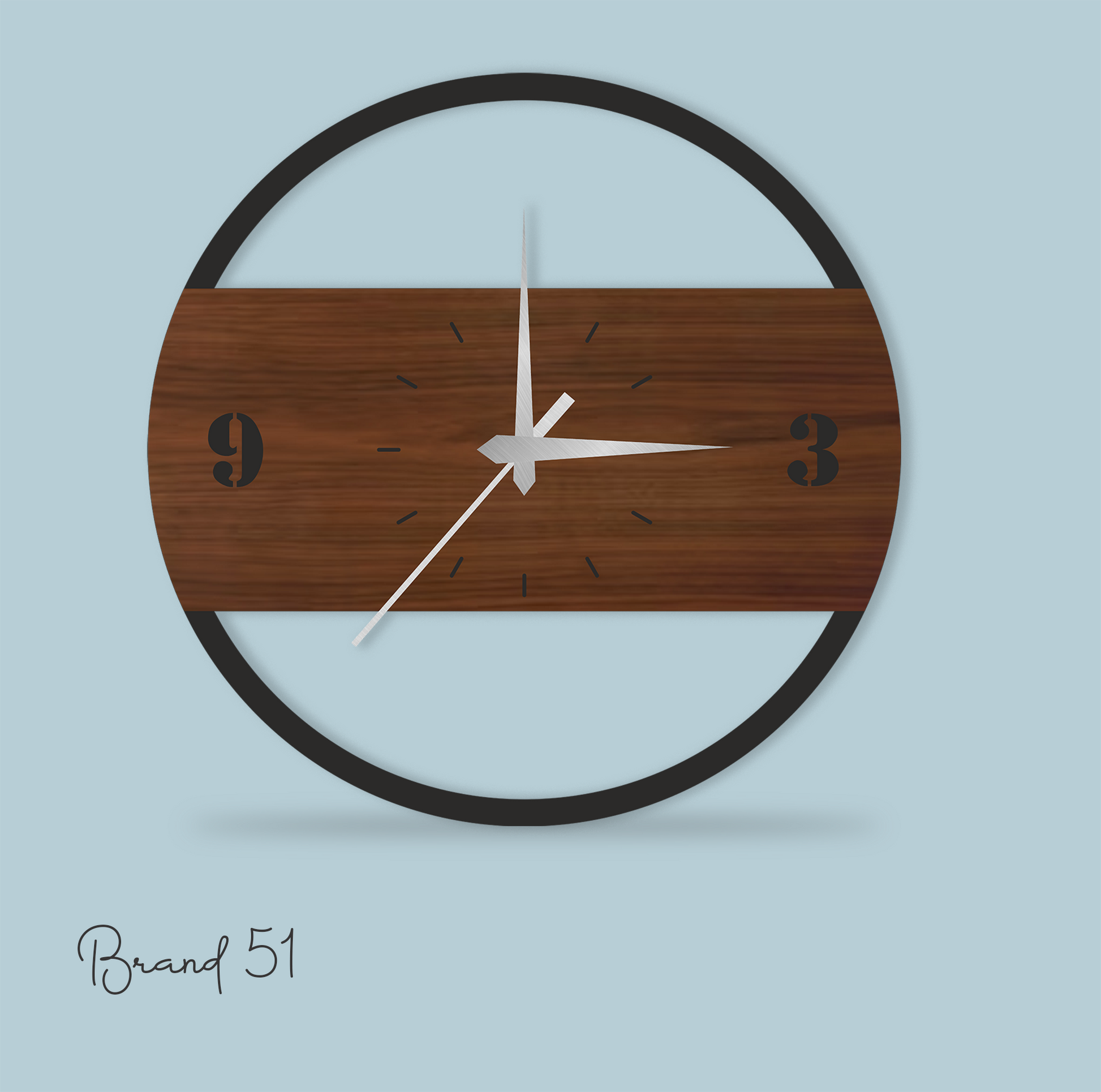 Wooden Circle Wall Clock