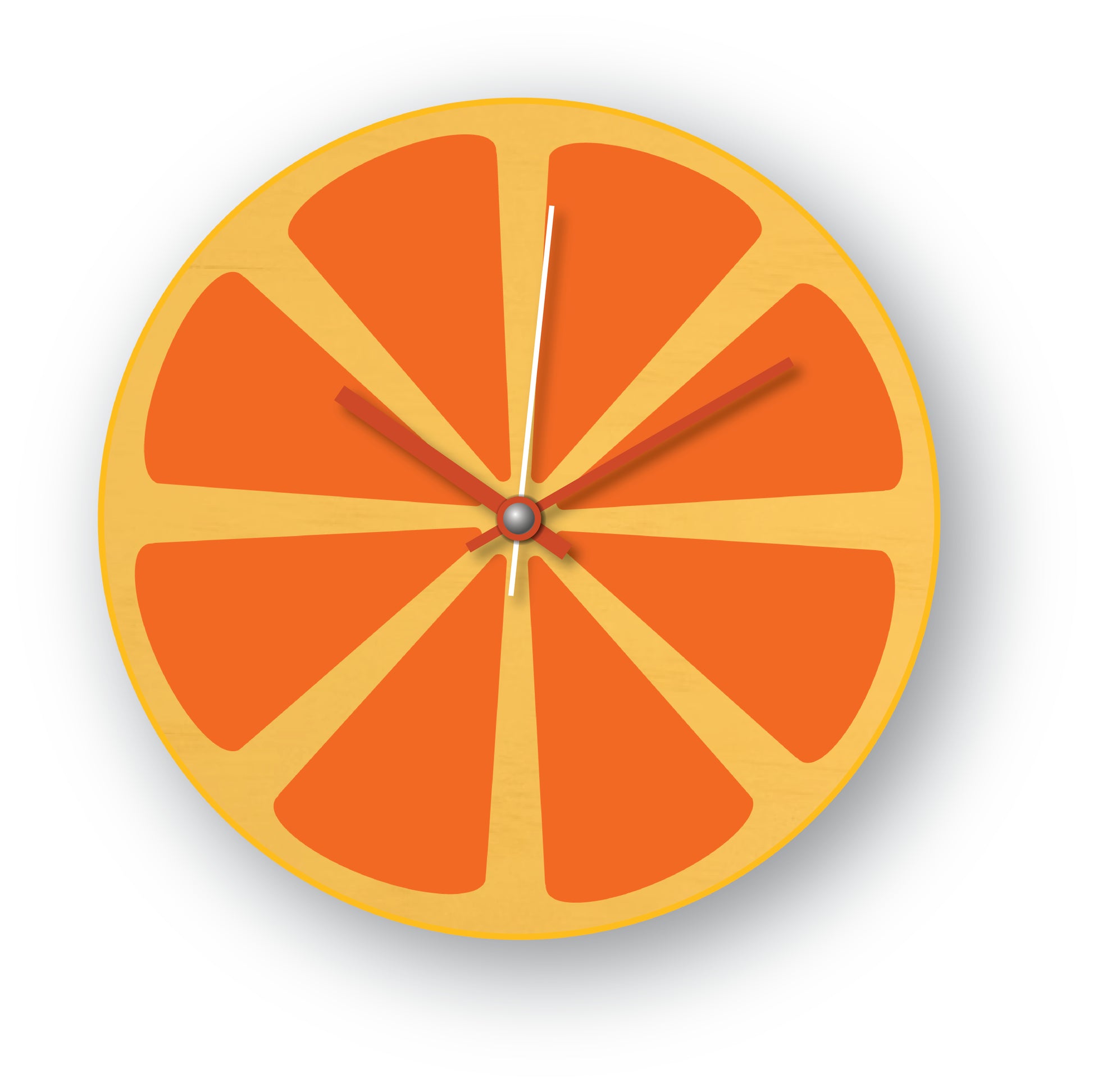 Orange slice wall Clock