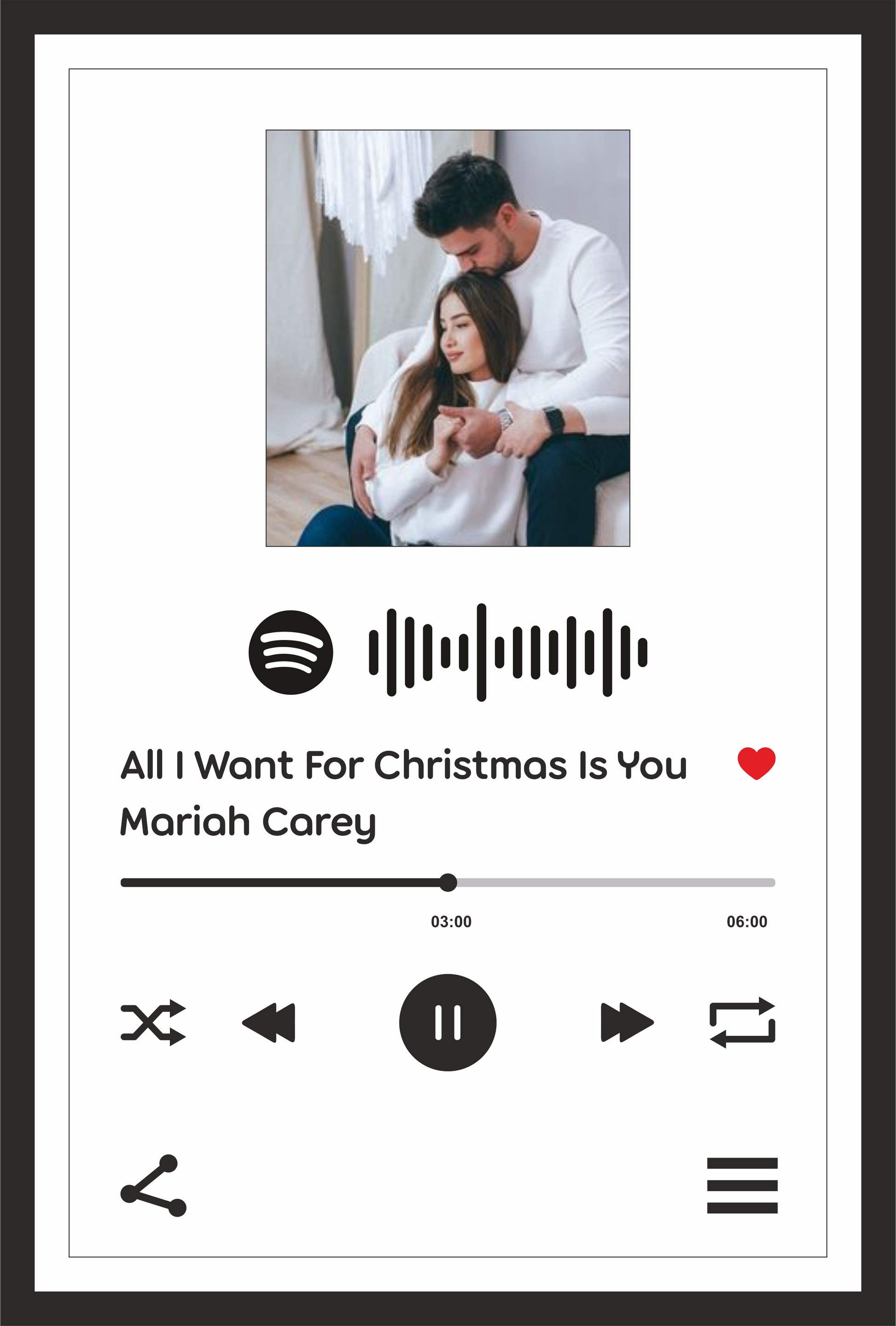 Spotify Wall Photo Frame- Favorite Song to Life