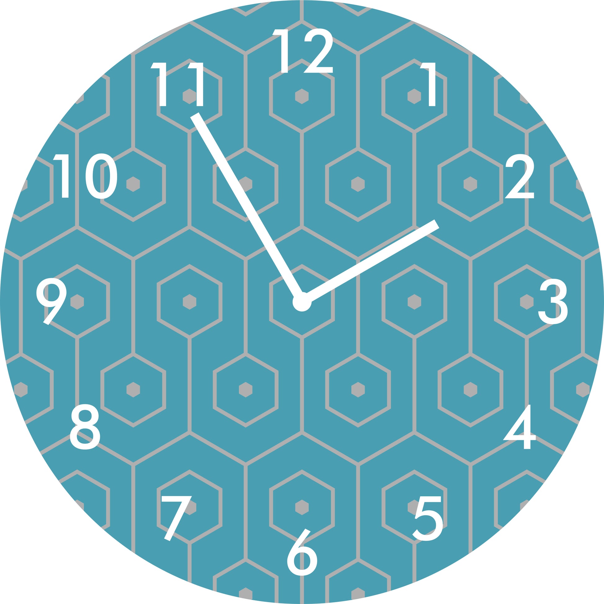 Sea Colored Wall clock