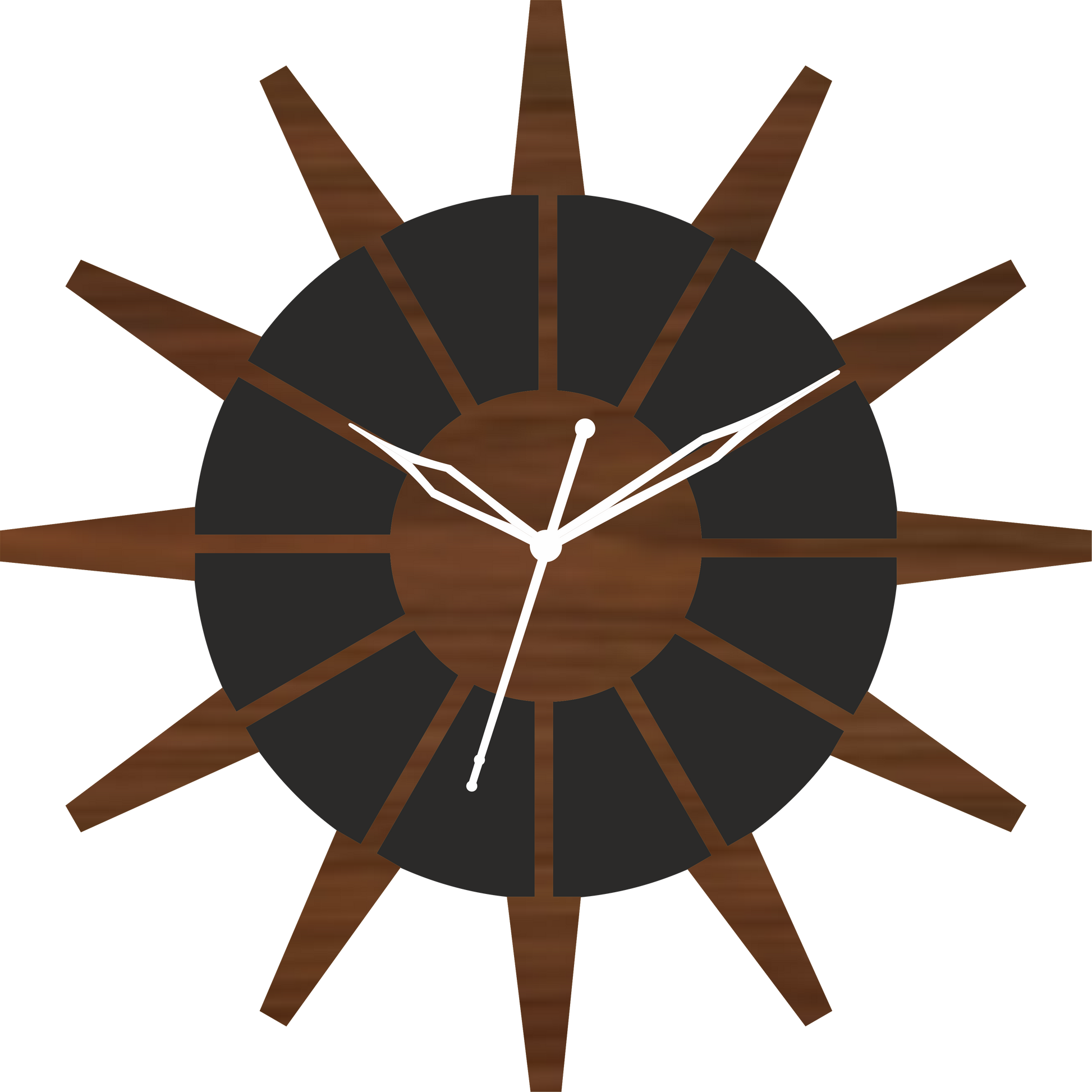 Sun Design Wall Clock