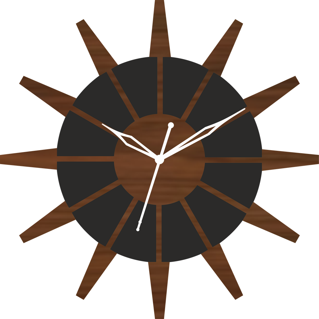 Sun Design Wall Clock