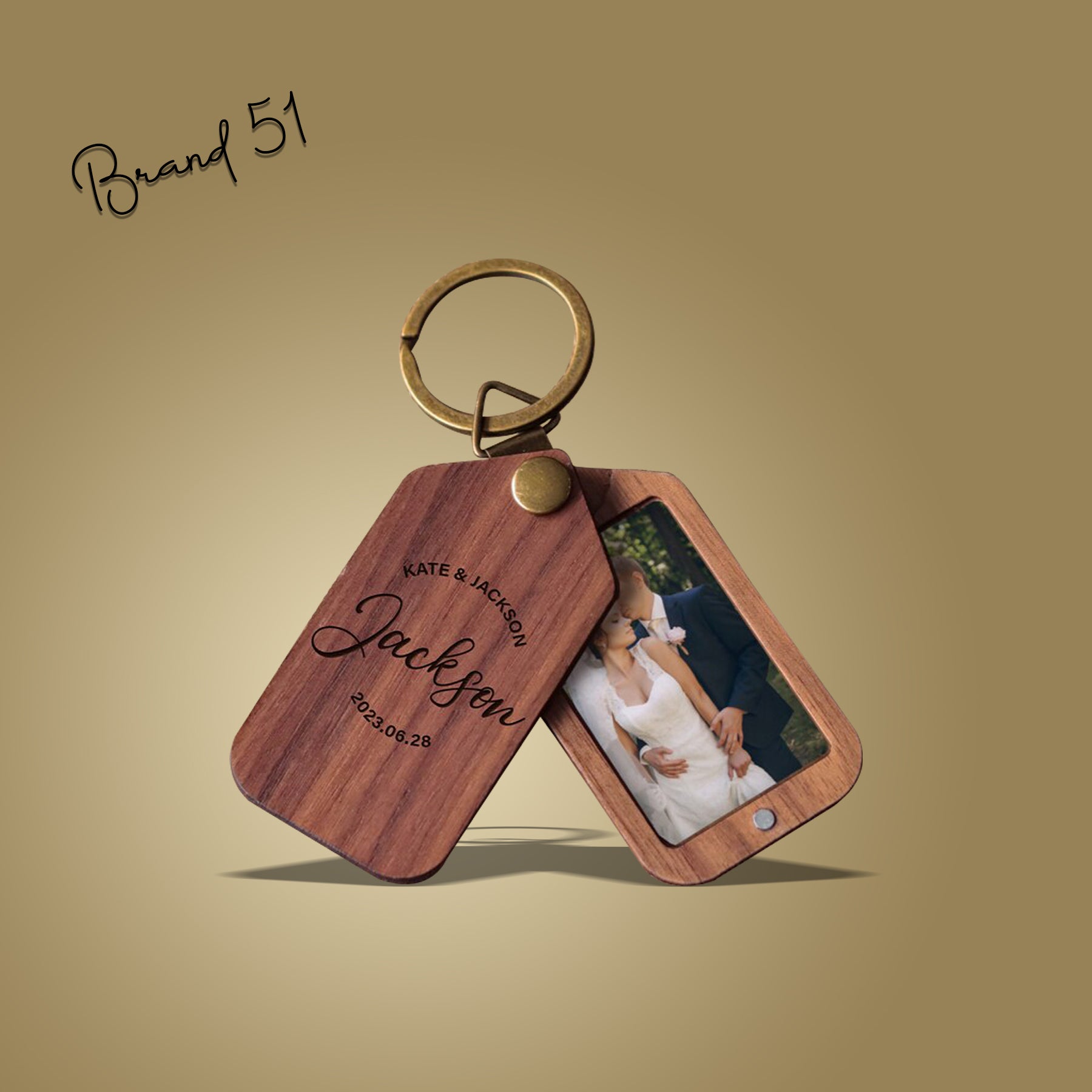MDF Double Layer Slider Pattern Keychain – Slide to Reveal Surprise