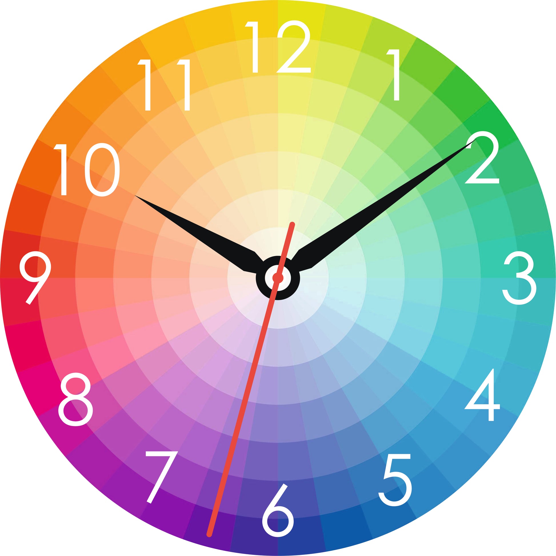 Colorful Circle Gradient Wall Clock – A Vivid Fusion of Time & Art