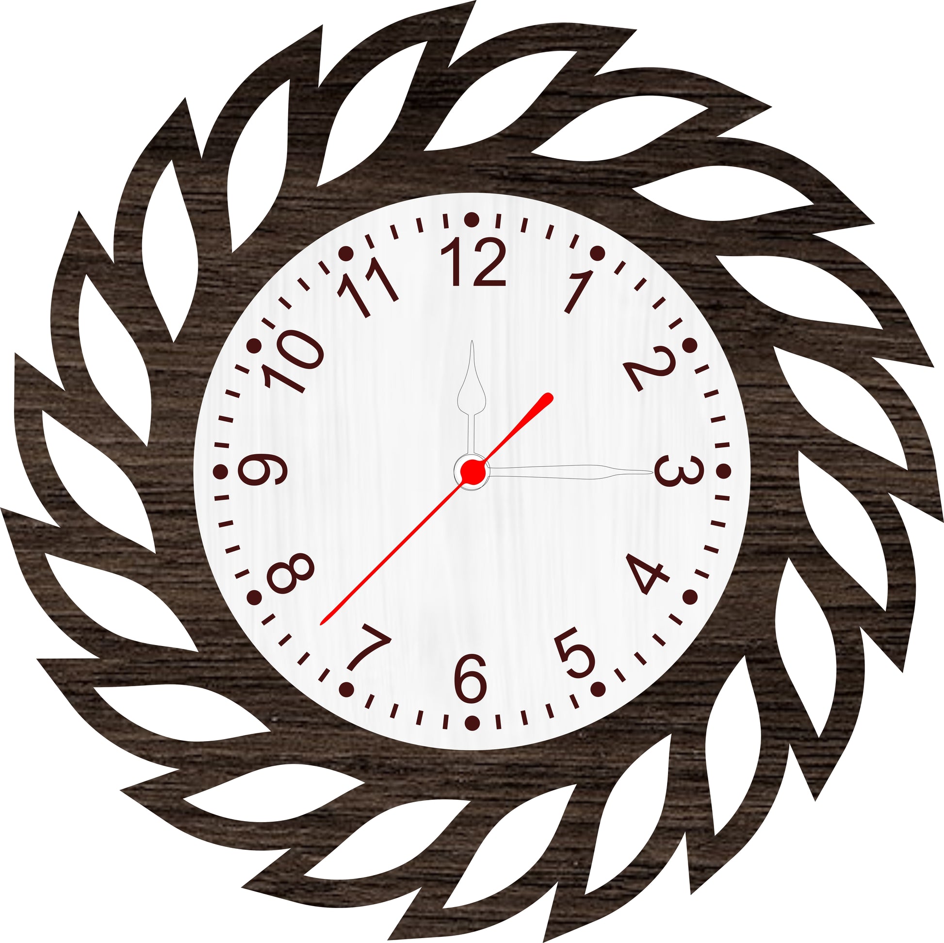 Leafy Style Wall Clock – Nature’s Elegance in Every Tick