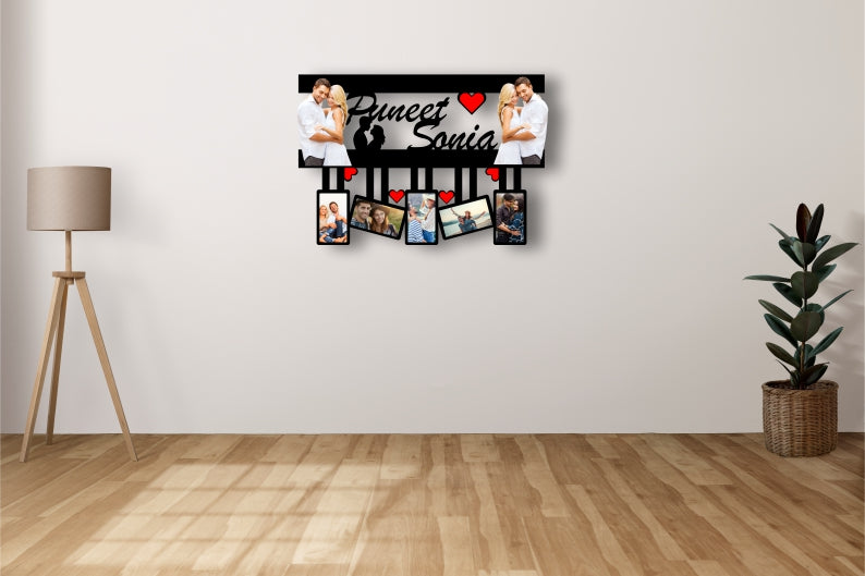 Personalized Wall Photo Frame with Names