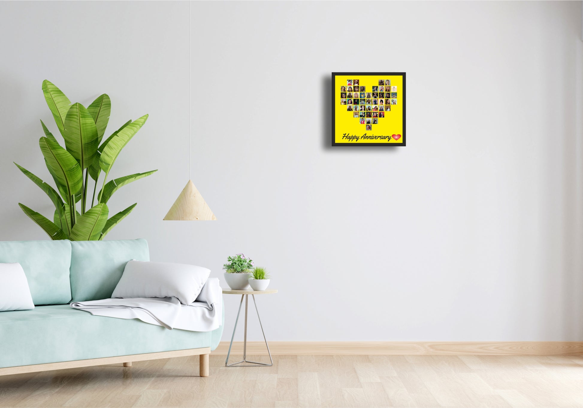 Couple Puzzle Heart Wall Photo Frame