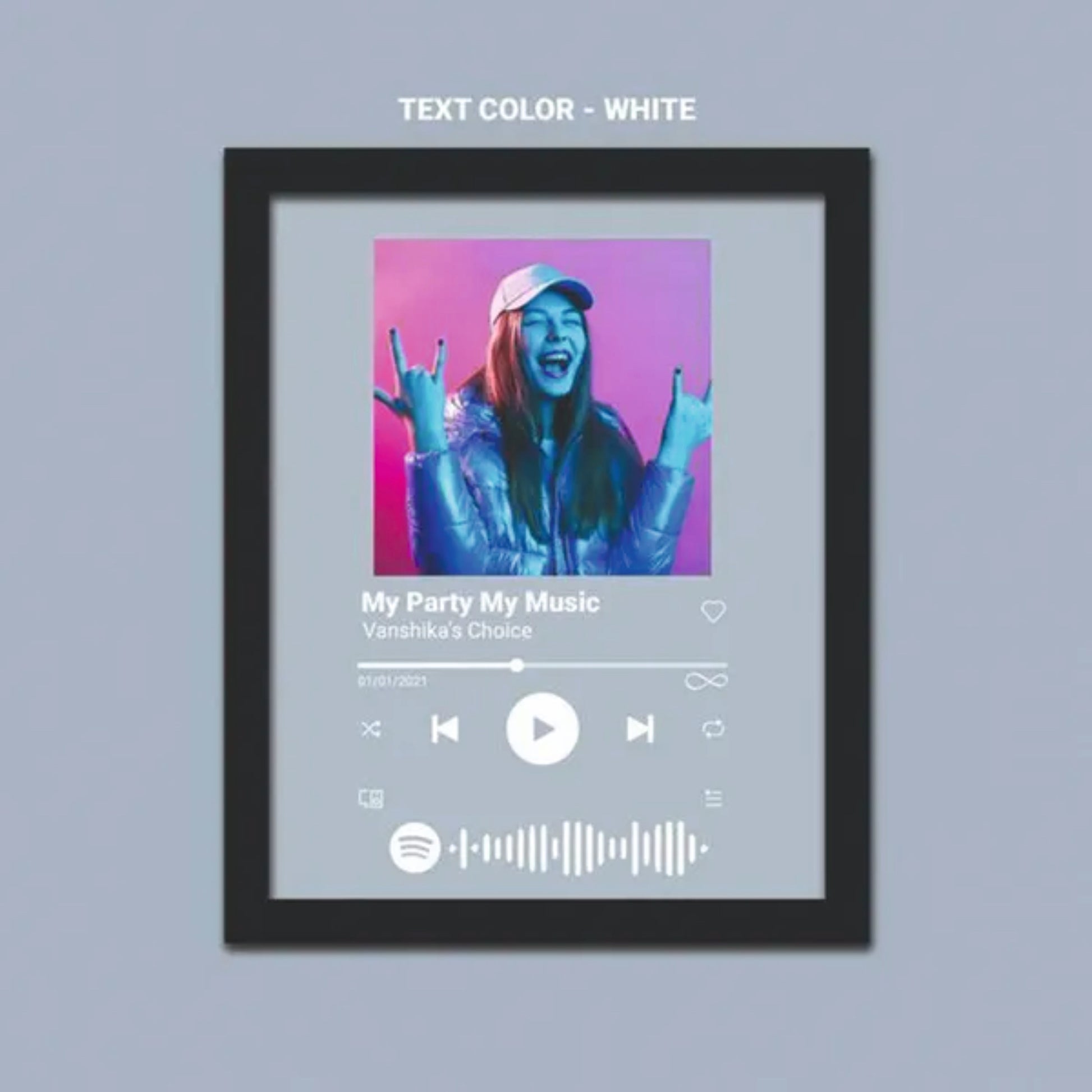 Spotify Transparent acrylic photo frames
