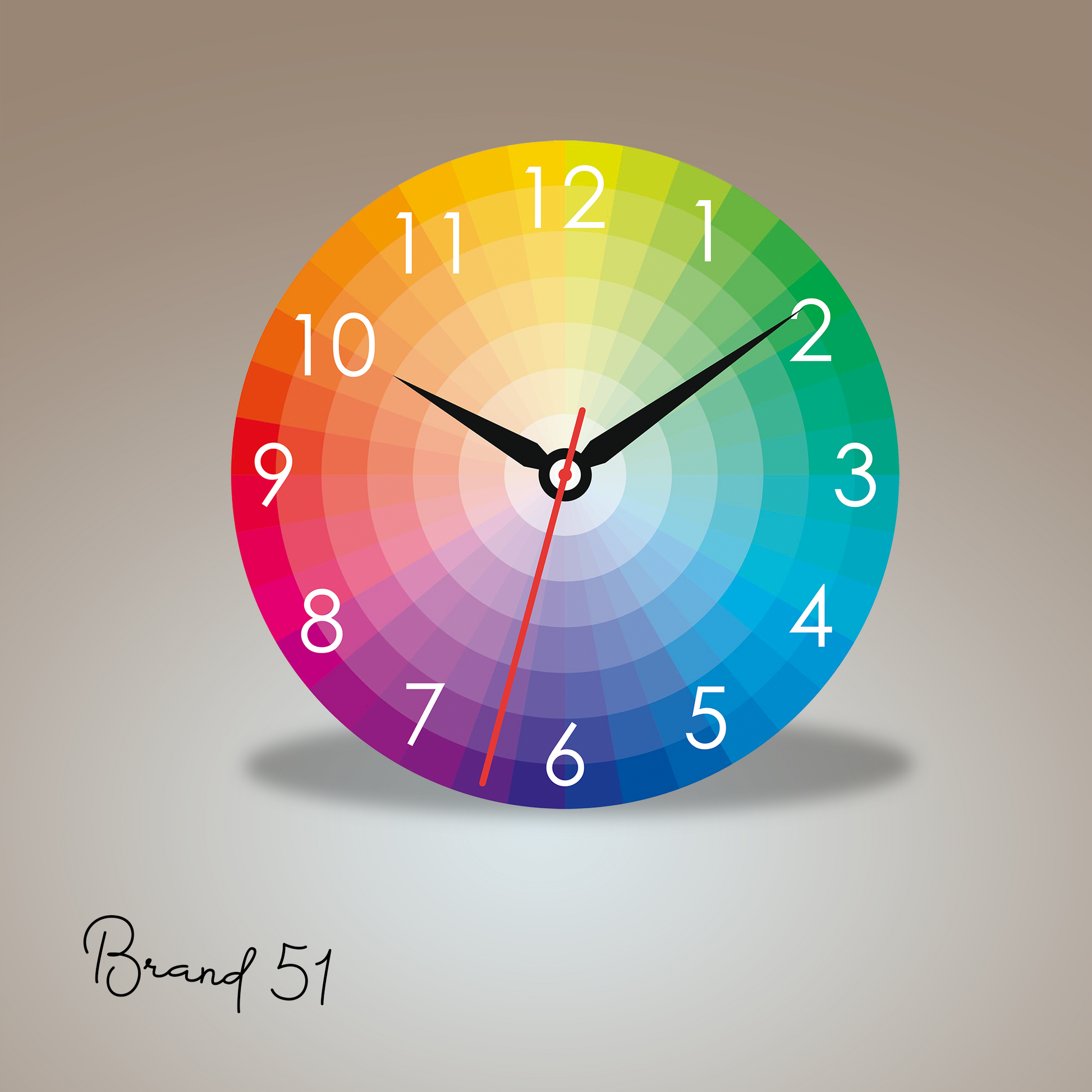 Colorful Circle Gradient Wall Clock – A Vivid Fusion of Time & Art