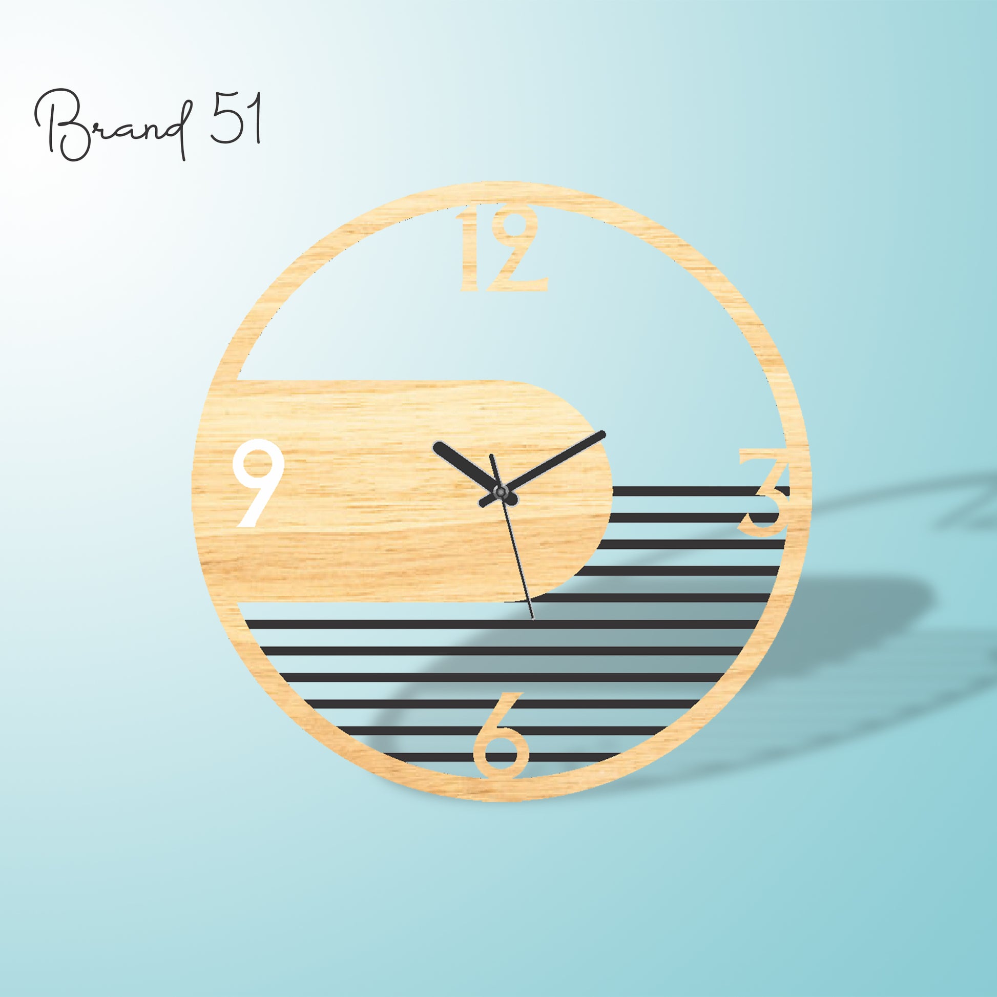 Half Lattice Pattern Wall Clock – A Fusion of Elegance & Geometry