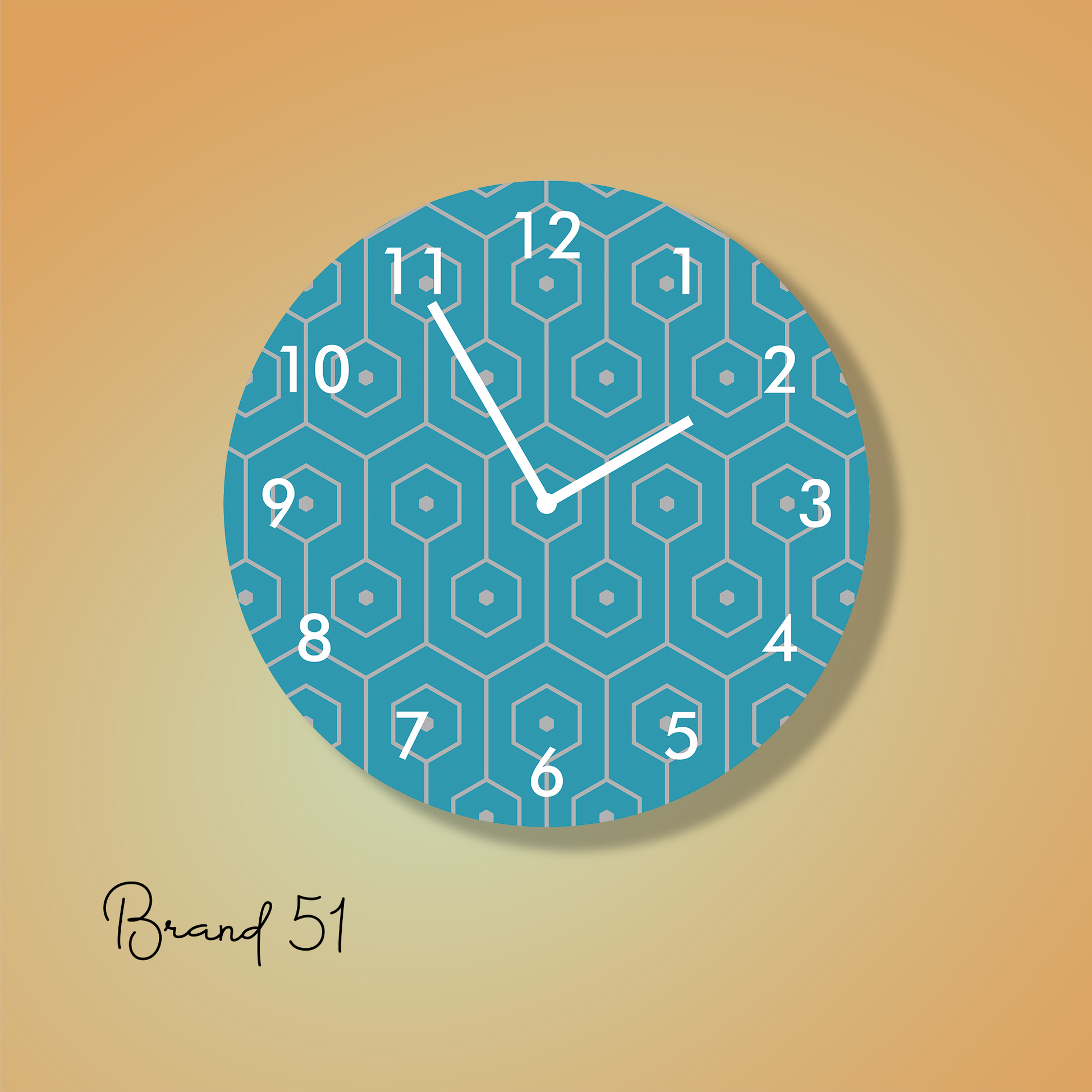 Sea Colored Wall clock
