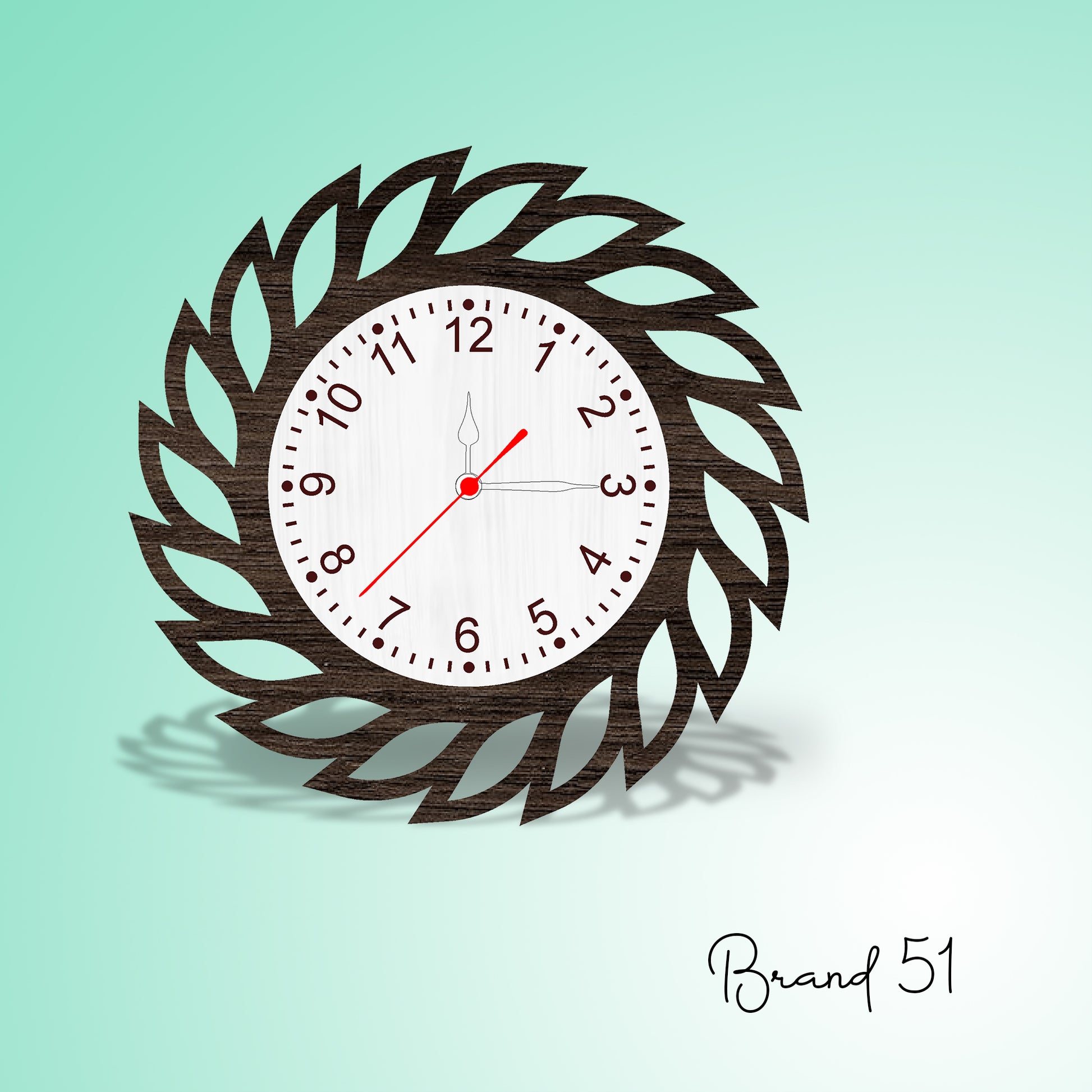 Leafy Style Wall Clock – Nature’s Elegance in Every Tick