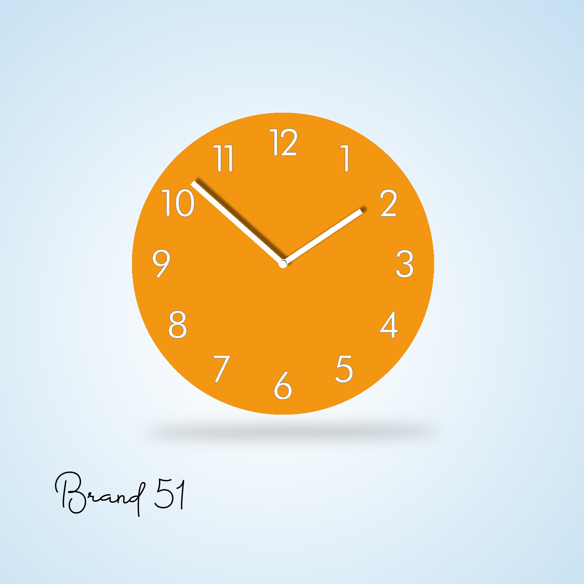 Orange Colorful Wall Clock – Brighten Up Every Minute