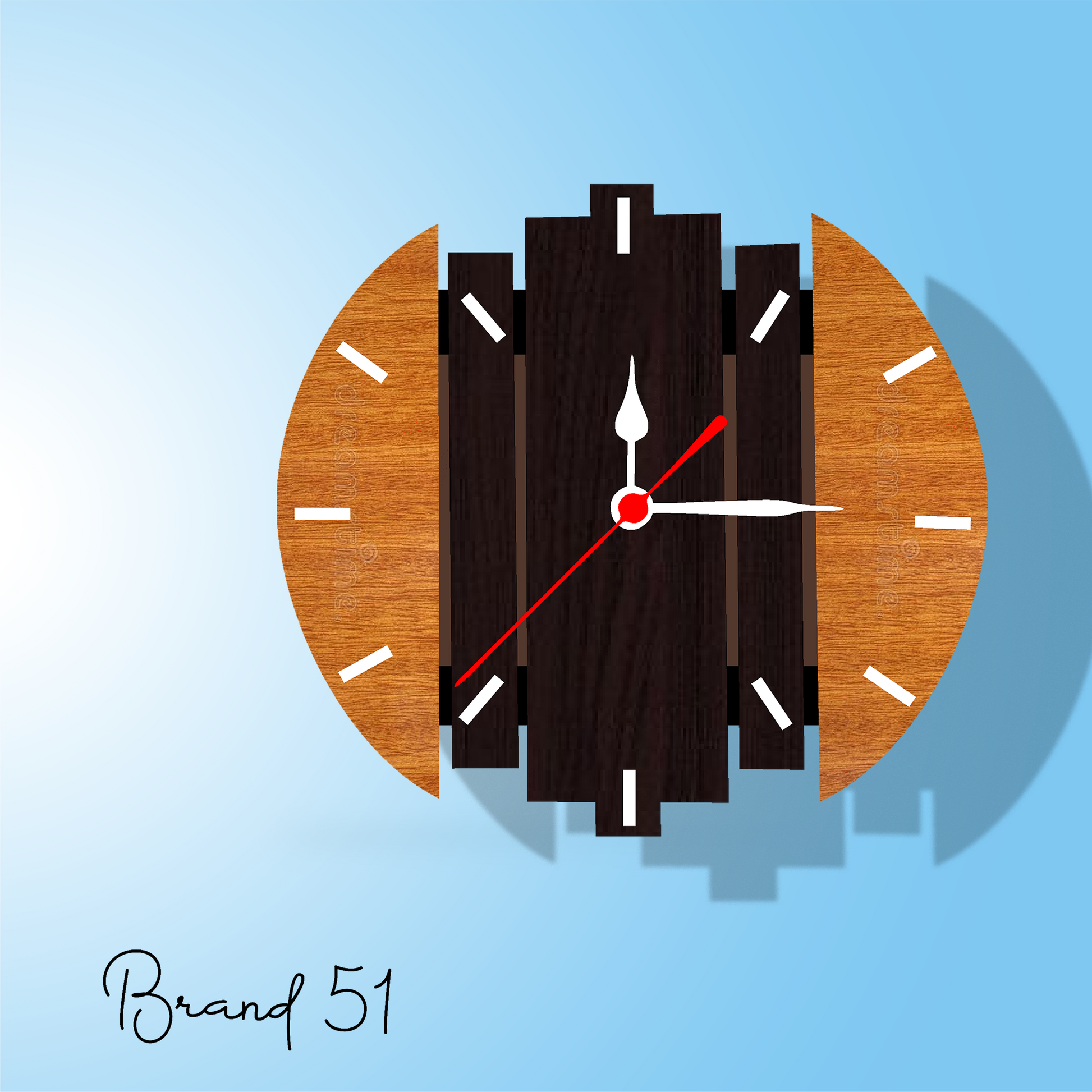 Semi-Circle Wall Clock – A Modern Twist on Time