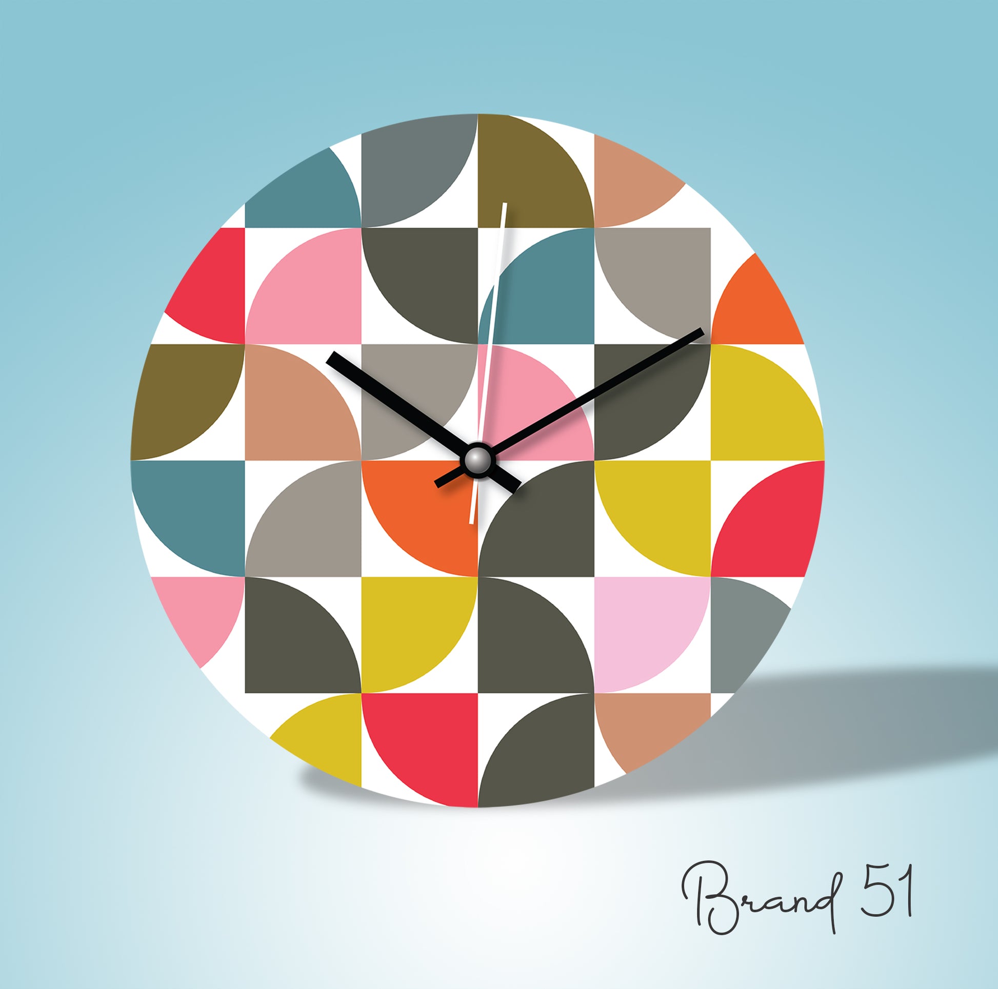 Multicolored Wall Clock – A Splash of Vibrance & Style
