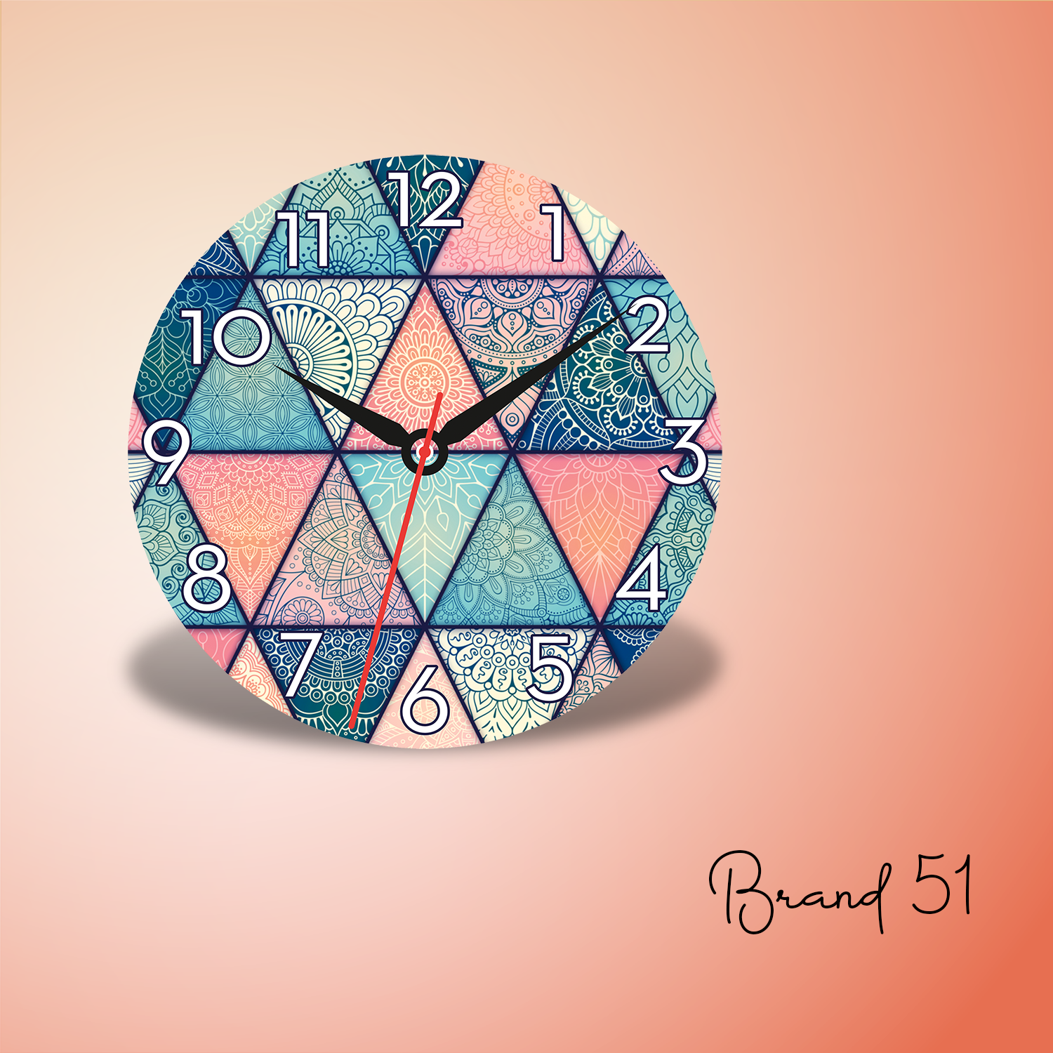 Mandala Abstract Wall Clock – A Fusion of Art & Time