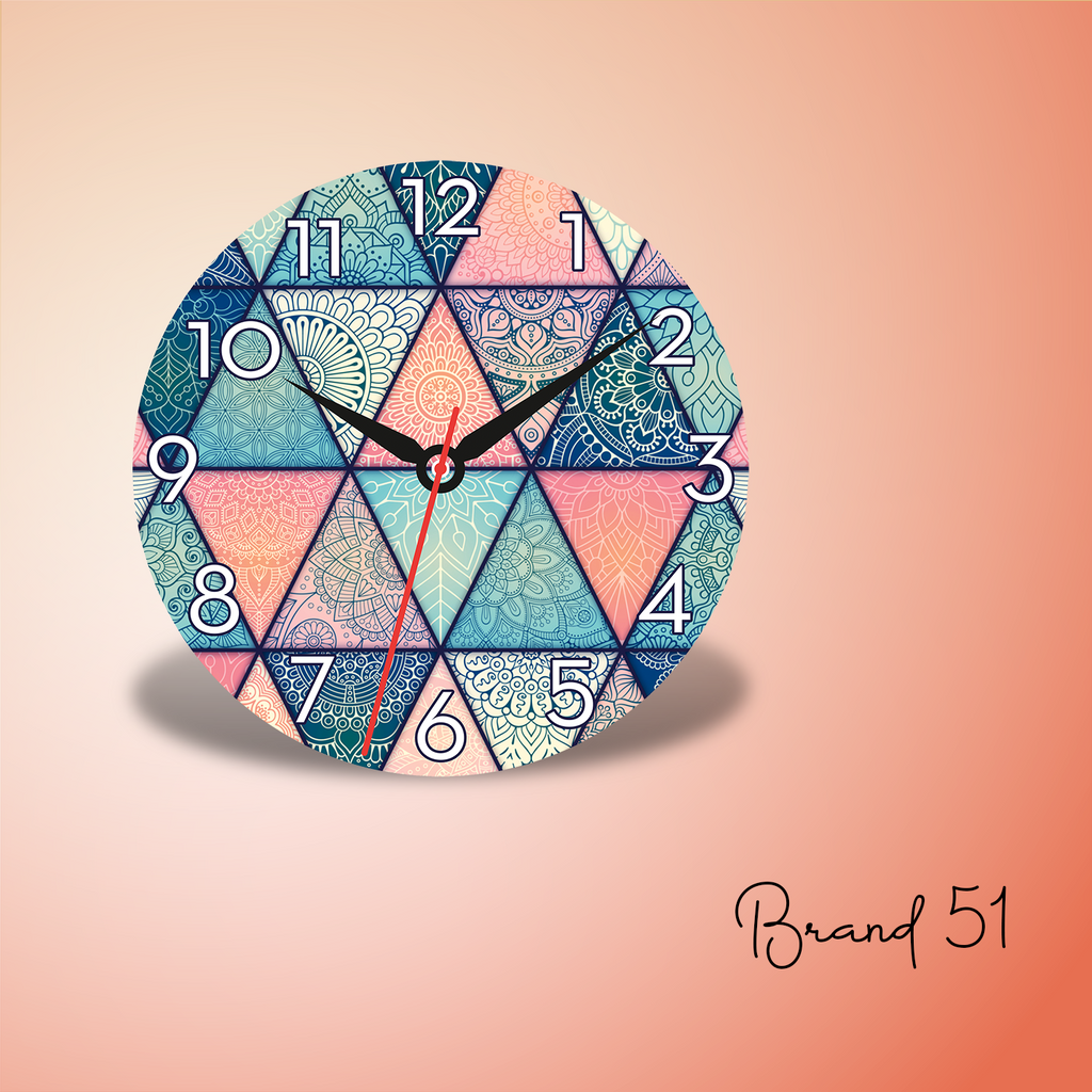 Mandala Abstract Wall Clock – A Fusion of Art & Time