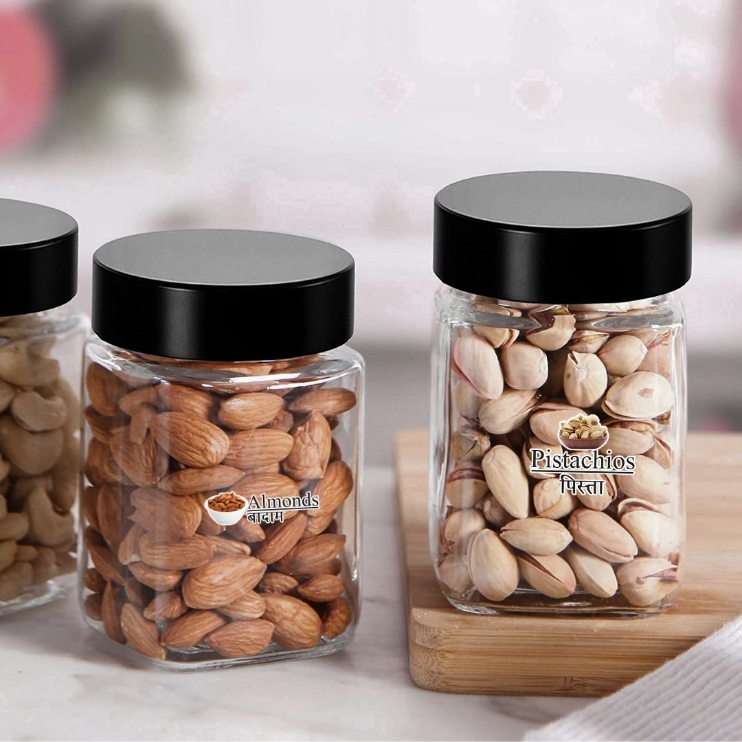 DIY Kitchen Jar Stickers – 3D Waterproof Kitchen decor (Set of 60)