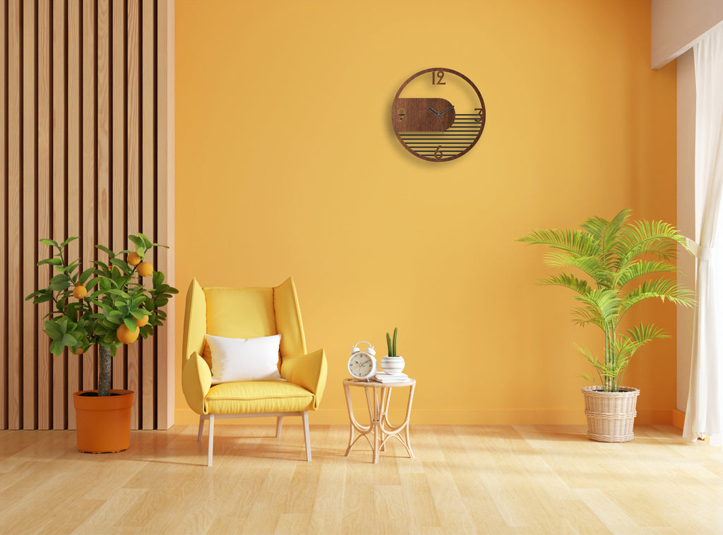 Half Lattice Pattern Wall Clock – A Fusion of Elegance & Geometry
