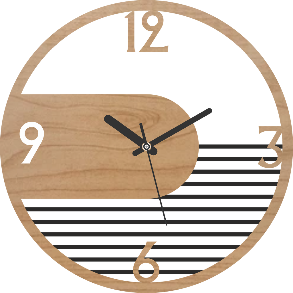 Half Lattice Pattern Wall Clock – A Fusion of Elegance & Geometry