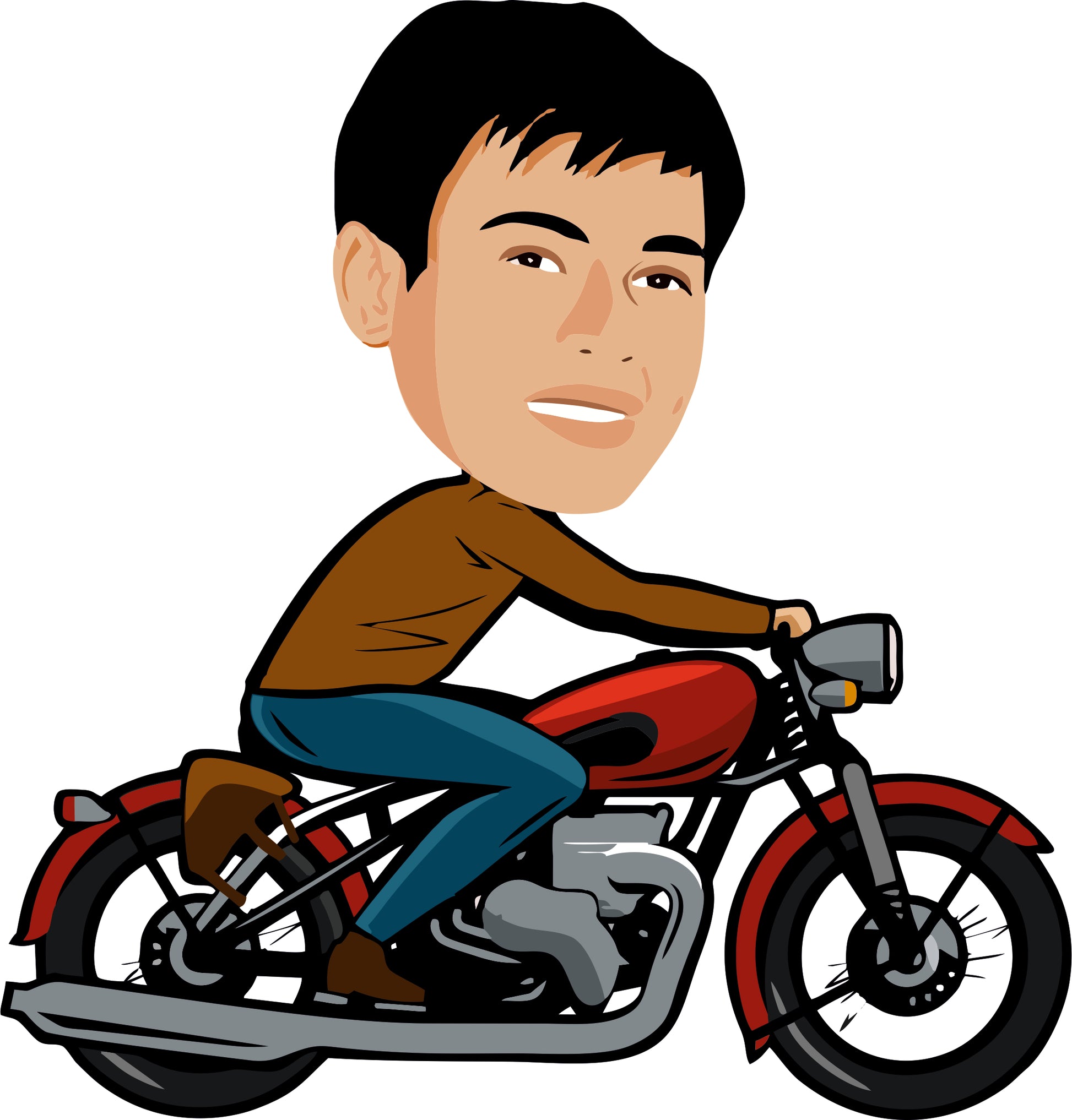 Drawn to Ride – The Ultimate Bike Lover Caricature