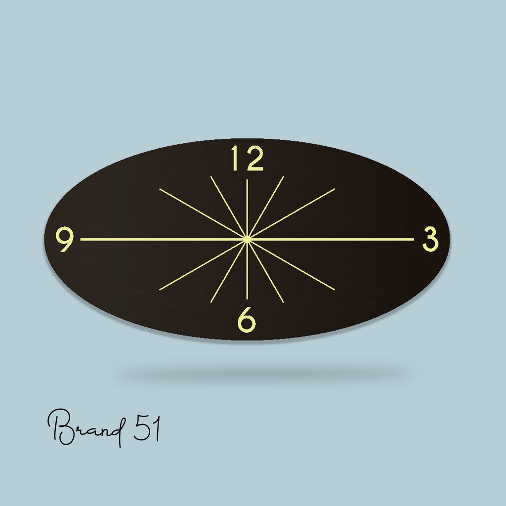 Black Classical Oval Wall Clock – A Stylish Global Timepiece