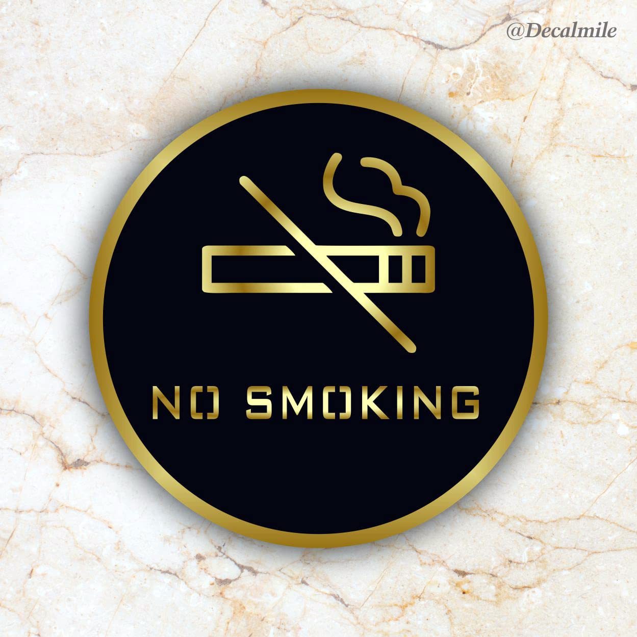 No Smoking Metal Sign Board – Durable & Visible Warning Sign