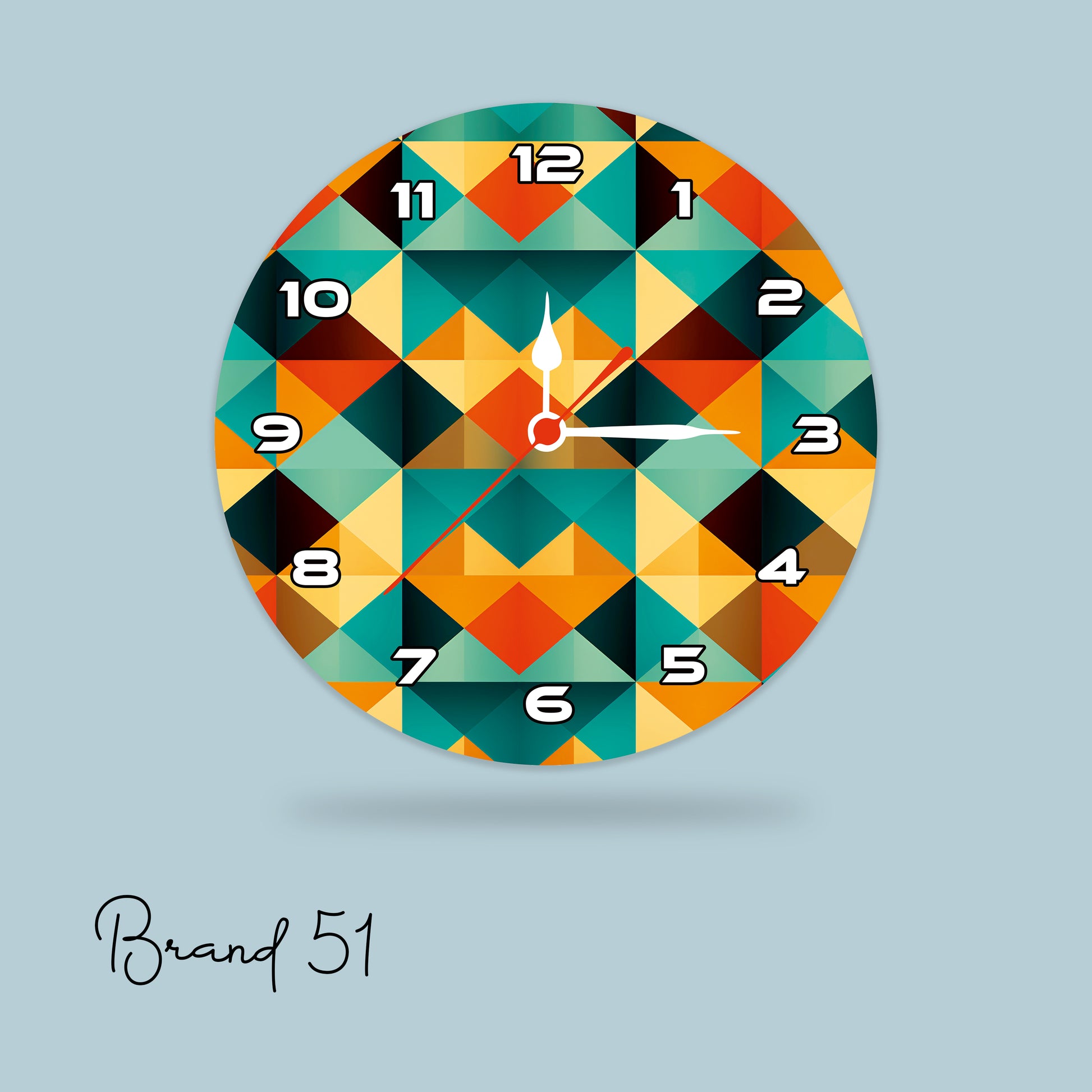 Color Grid Wall Clock – A Modern & Vibrant Timepiece