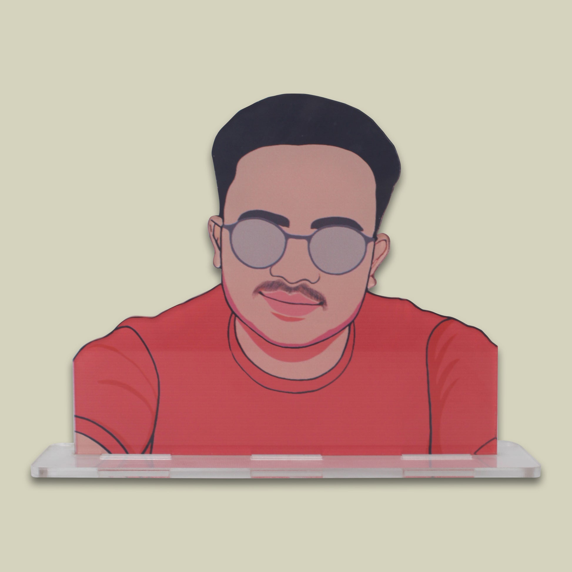 Personalized Acrylic Cutout Caricature – Fun, Stylish & Unique