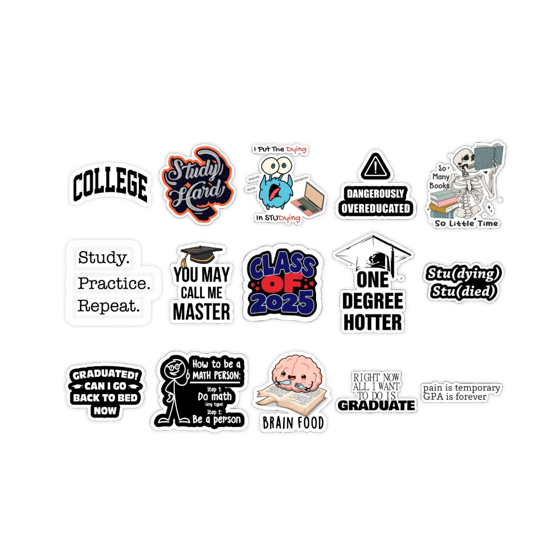 Exam Warrior - Student Stickers