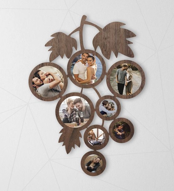 Leaf-Shaped Wall Photo Frame