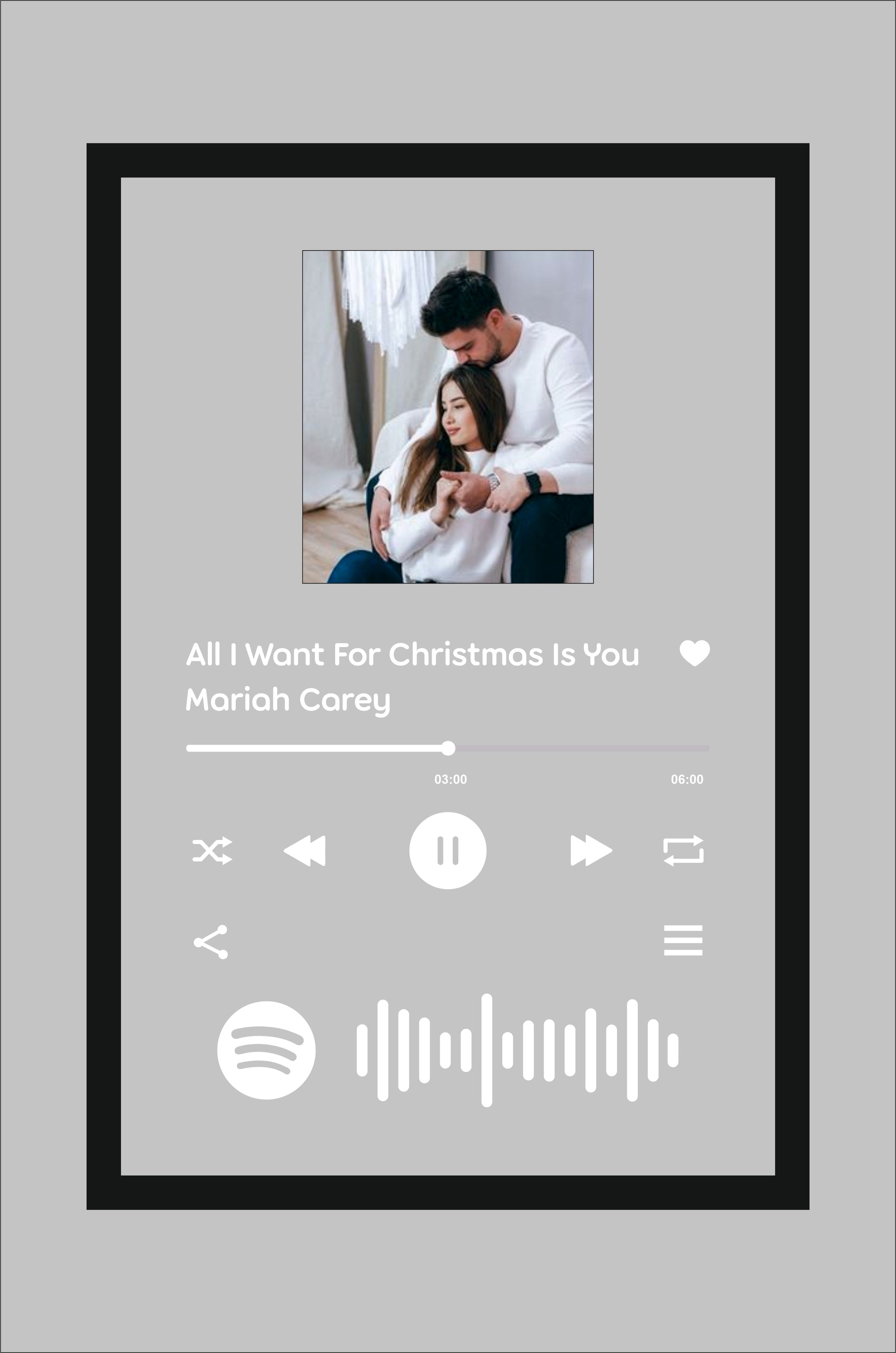 Spotify Transparent acrylic photo frames