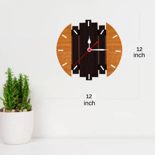 Semi-Circle Wall Clock – A Modern Twist on Time