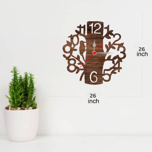Leaf Branches Wall Clock