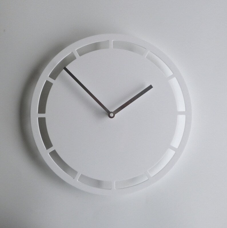 White Acrylic Wall Clock