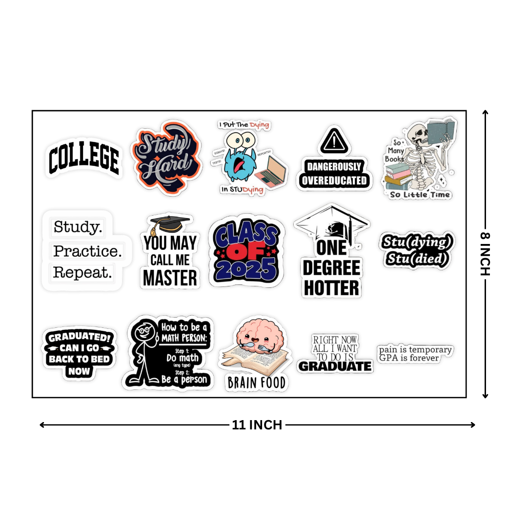 Exam Warrior - Student Stickers