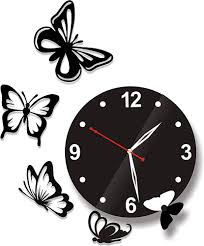 Acrylic Butterfly Wall Clock – A Graceful Touch to Your Space