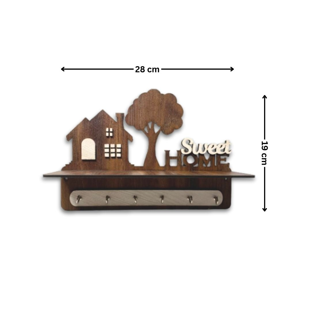 Sweet Jungle Welcome – Home Key Holder with Heart