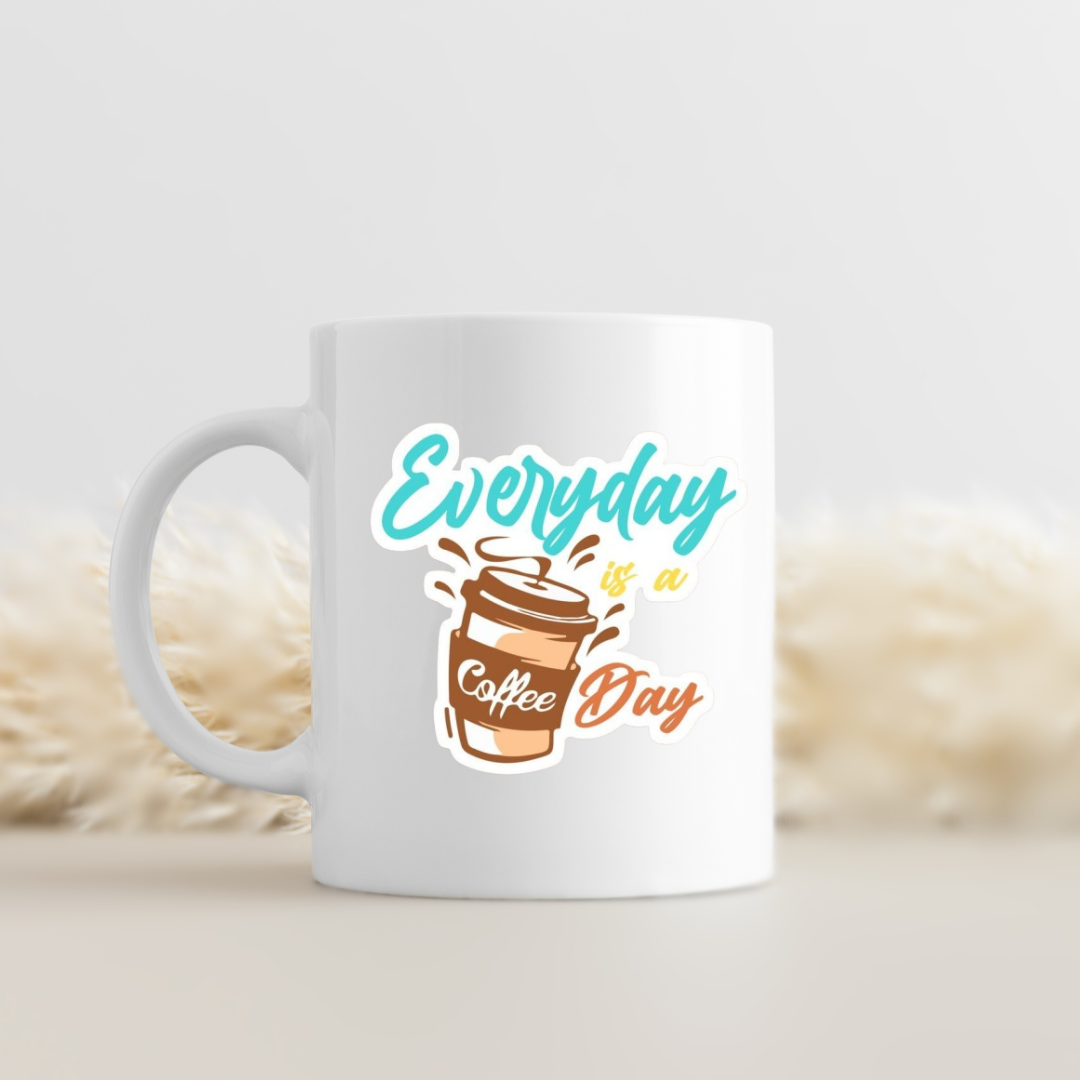 Everyday Coffee DTF Sticker- Daily Brew Lovers