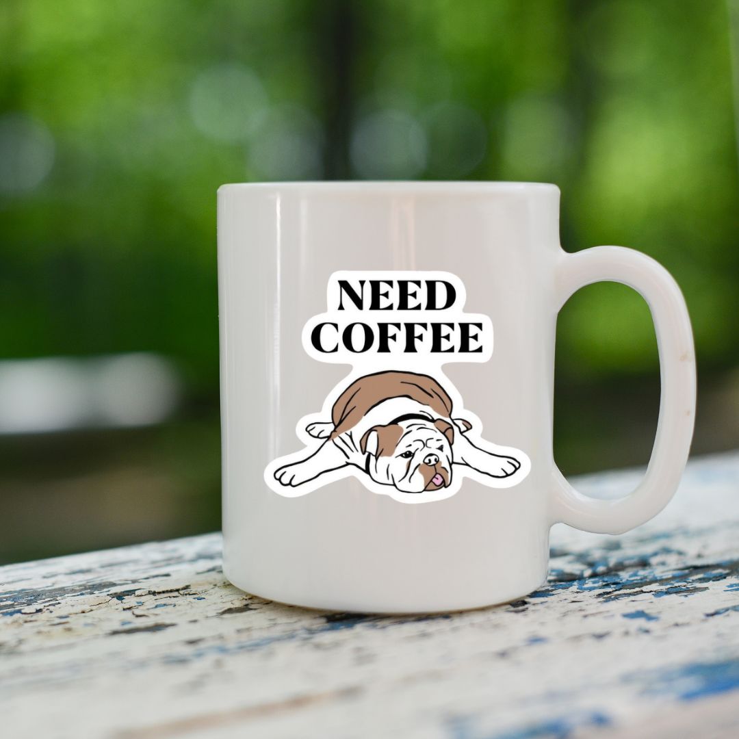 Need Coffee – DTF Sticker for Mornings