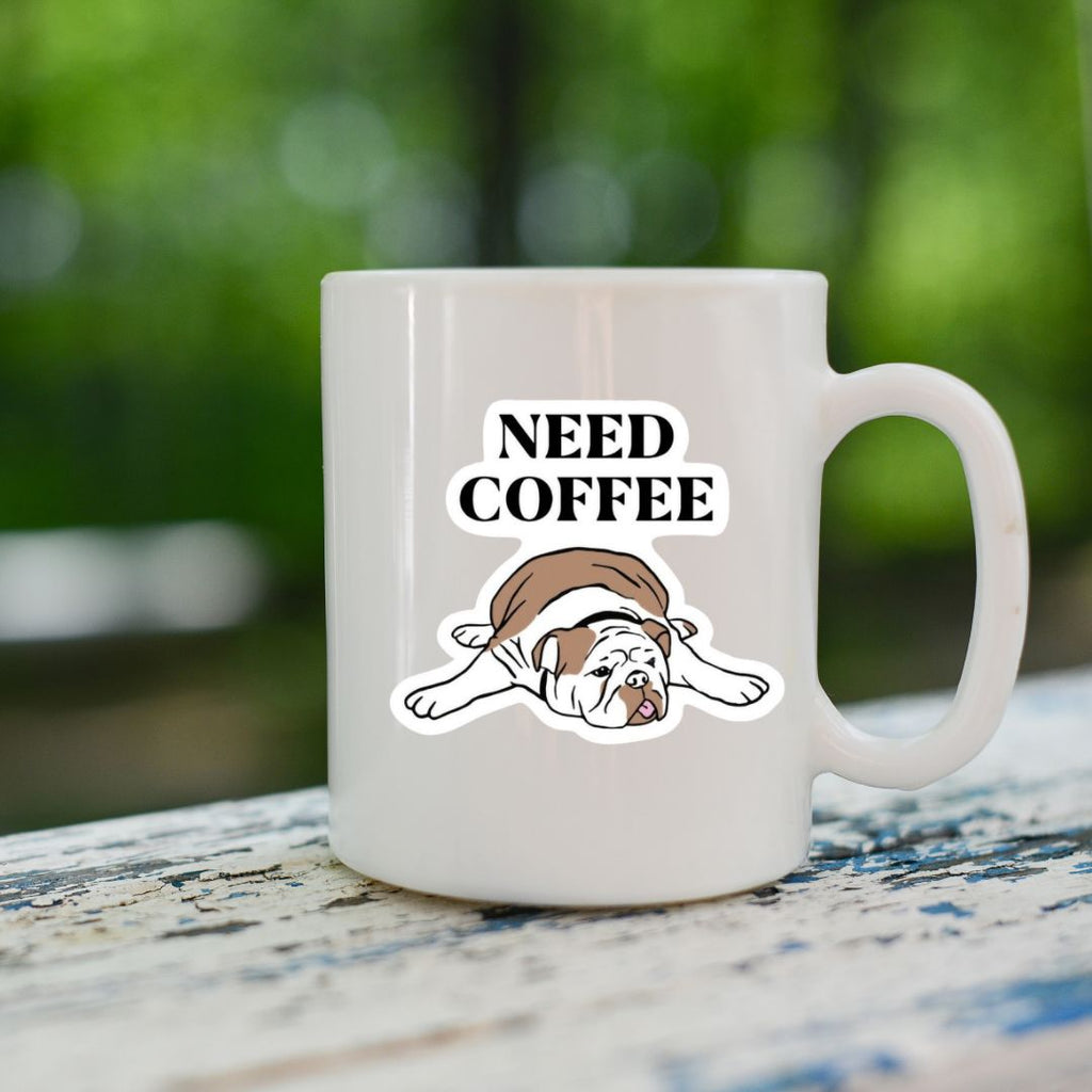 Need Coffee – DTF Sticker for Mornings