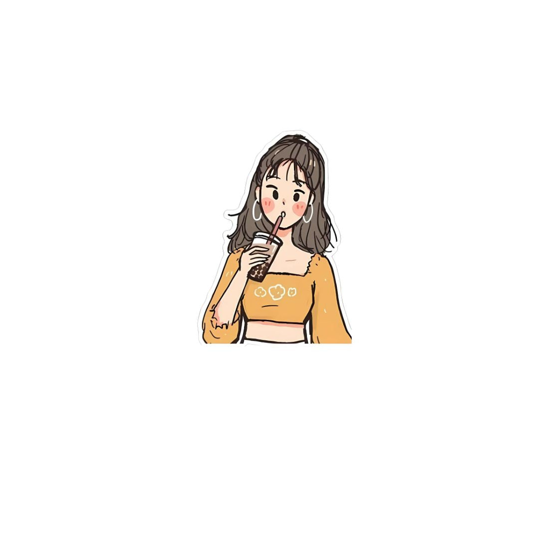 Girls Illustration - DTF Sticker
