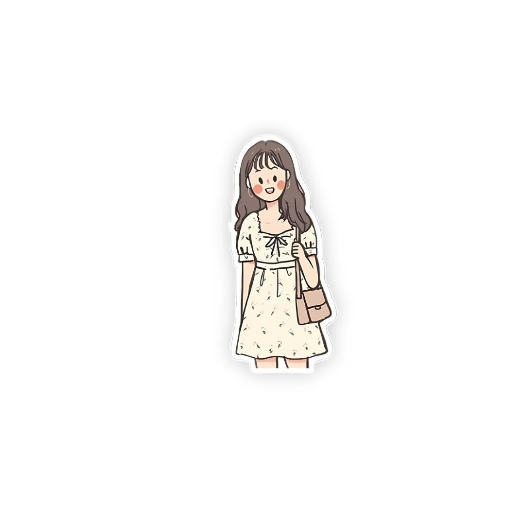 Girls Illustration - DTF Sticker