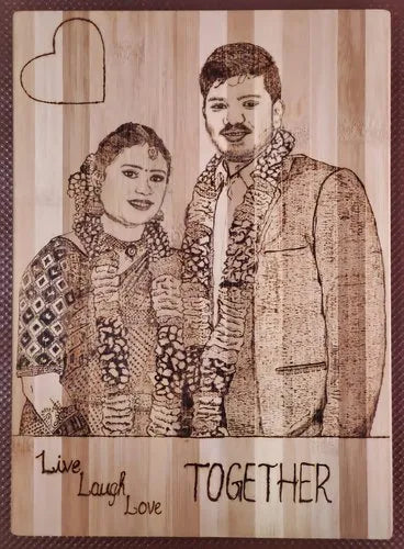 Wooden Engraving Anniversary Gift -  Personalized Wooden Memories