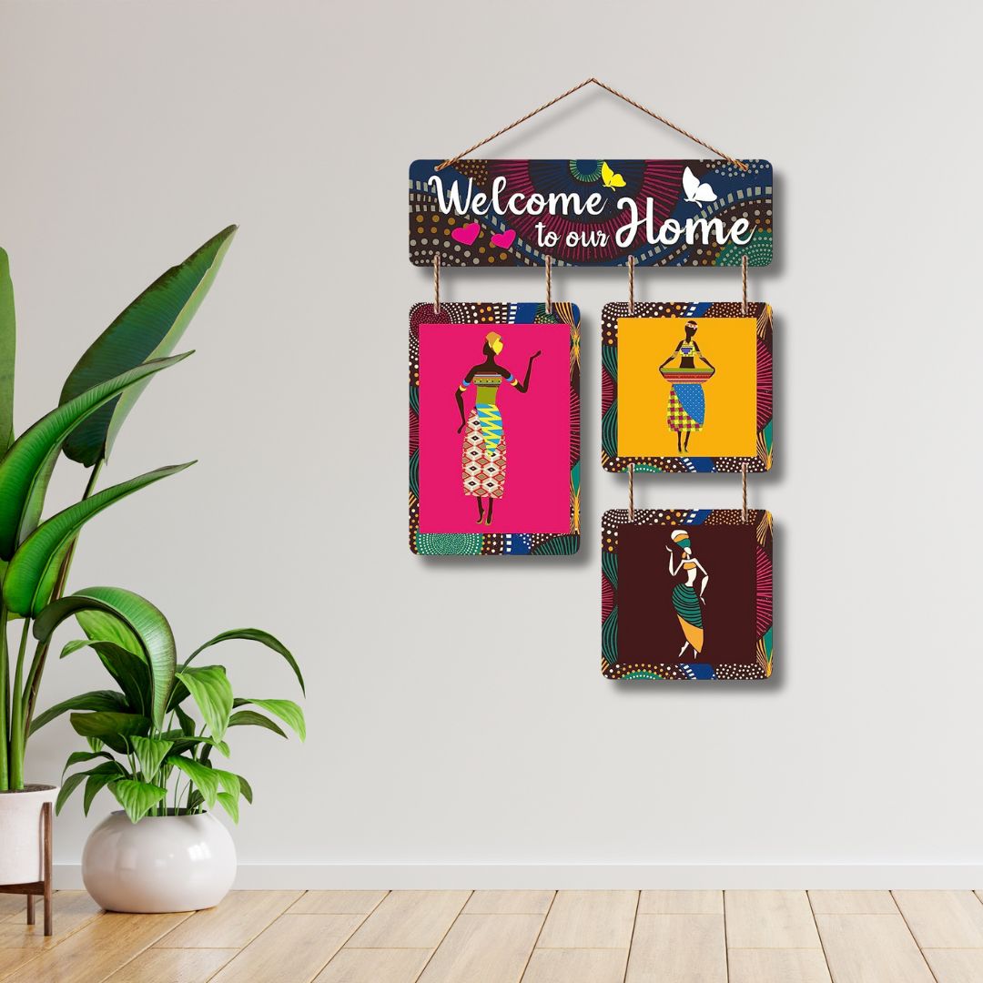 Welcoming  Wooden Wall Hanging