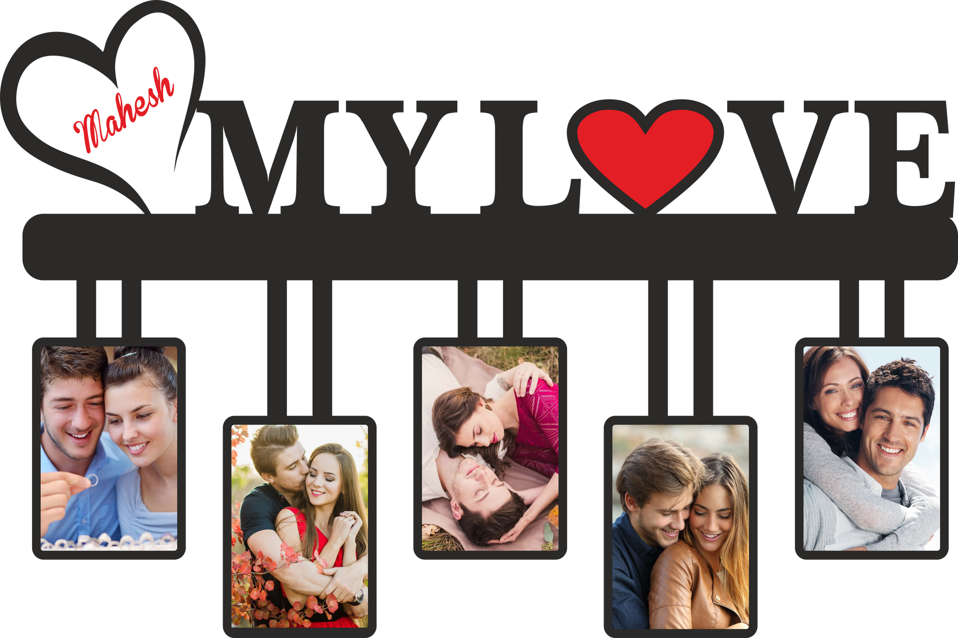 Romantic Couple Photo Frame